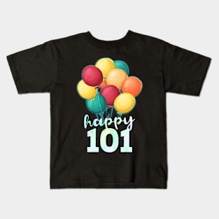 Hap101 Colorful Balloons 101St Kids T-Shirt